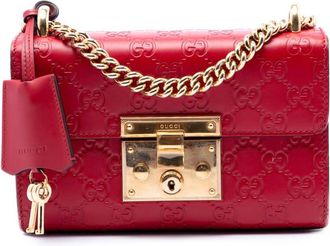 Gucci Pre-owned Gucci Small Guccissima Padlock Crossbody Ladies G620JXX2LWISAITL