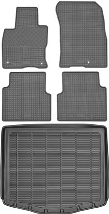OEM Juego De Alfombrillas De Goma Para Coche Y Maletero Para Ford Kuga Iii / Kuga Hybrid Suv A Partir De 2020