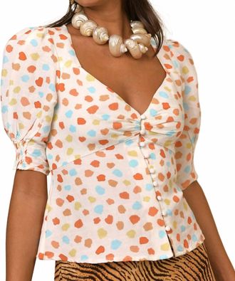 Rixo Palma Top In Tulip