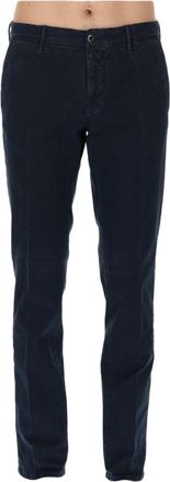 Incotex Navy Blue Slim-Fit Stretch Jeans