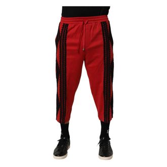 Dolce & Gabbana Heren, Broeken, Rood, Maat: 3XL Katoen