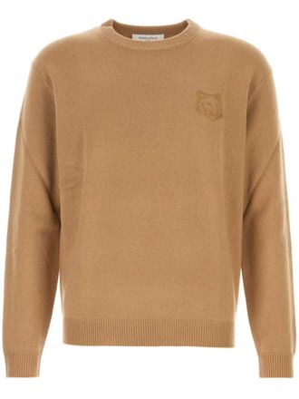 Maison Kitsun&eacute; Maglione Bold Fox Head con ricamo - Toni neutri