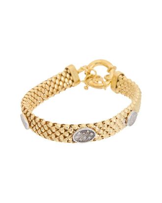 Meshmerise 18K Over Silver 0.12 Ct. Tw. Diamond Bracelet