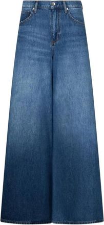 Liu Jo High-waisted Super-flared Jeans - Dames - Loose Fit Jeans - Blauw - W27 - Katoen - Jeans