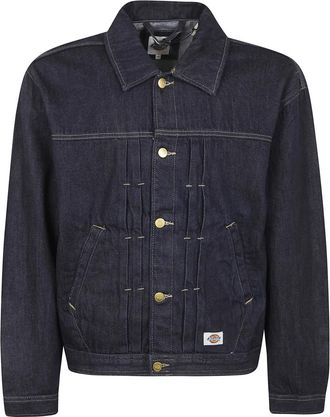 Dickies Selvedge Pleated Denim Jacket - Heren - Spijkerjassen - Blauw - XL - Denim - Jassen