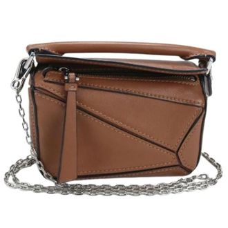 Loewe Pre-owned Cross Body Bags, female, Brown, Size: ONE SIZE Pre-owned Cross Body Bag