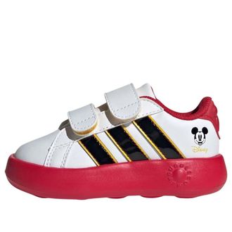 adidas (TD) adidas x Disney Mickey Mouse Grand Court Cloud White Black JQ8070