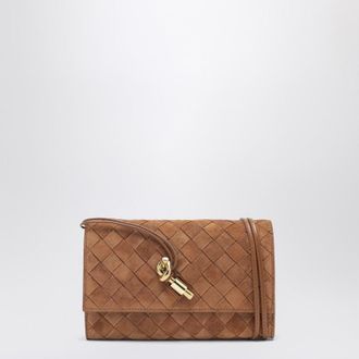 Bottega Veneta Andiamo pouch in Amber suede
