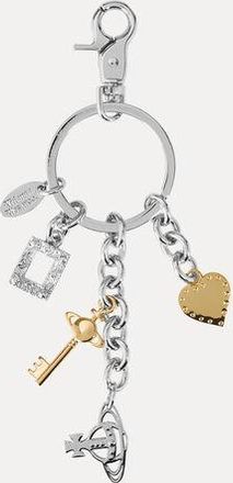 Vivienne Westwood Multi Charm Keyring Metal Silver One Size Unisex