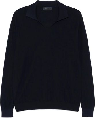 Sease Top con colletto ampio - Blu