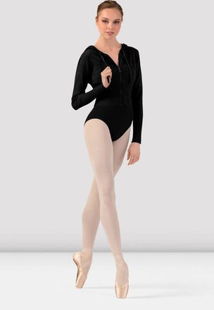 Bloch Ladies Orion Knit Hoodie, Grey Marle