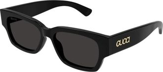Gucci Stijlvolle zonnebril met zwarte monturen - Heren - Zonnebrillen - Zwart - 54 MM - Accessoires