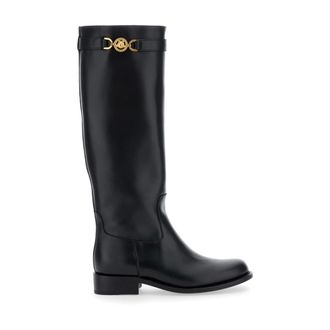 Women's Versace Leather Boots - up to −82% | Stylight