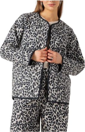 Lollys Laundry Jassen, Dames, Zwart, XS, Katoen, Lily LL Quilted Jacket LS