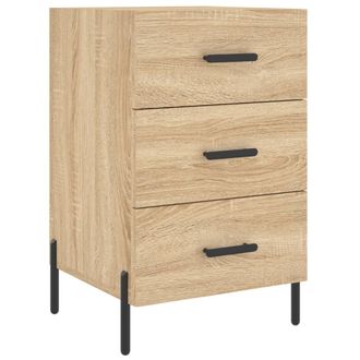 vidaXL Vidaxl - Mesita De Noche Madera De Ingenier&iacute;a Roble Sonoma 40x40x66 Cm