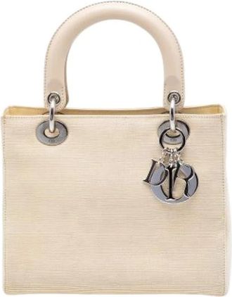 Dior Pre-owned Lady Handbag - Dames - Vintage Handtas - Beige - ONE Size - Vintage