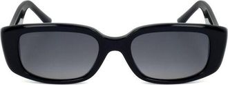 Bulgari Ladies Black Rectangular Sunglasses 0BV8259-504/13-1
