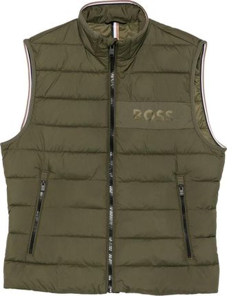 HUGO BOSS Quilted Logo-print Gilet