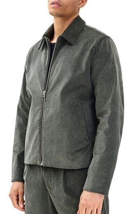 Rag & Bone Melrose Stretch Cotton Corduroy Zip Jacket in Dark Shadow at Nordstrom Rack, Size Xx-Large
