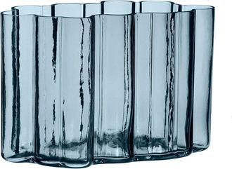 H&uuml;bsch Jarr&oacute;n H&uuml;bsch Umber Azul De Vidrio Moderno 30 Cm