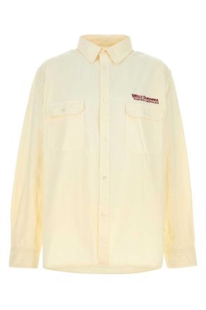 Willy Chavarria Cream Cotton Oversize Shirt