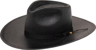 Stetson Jw Marshall Straw Hat in Black at Nordstrom, Size Small