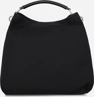 Dries Van Noten Cotton Canvas Shoulder Bag Black