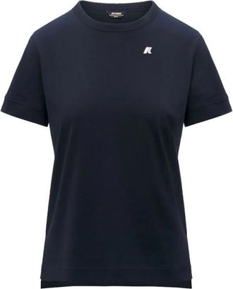 K-Way Emel T-shirt - Dames - T-shirts - Blauw - L - Katoen - Tops