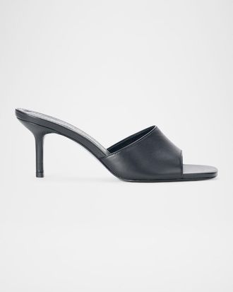 Staud 65mm Bea Leather Mules