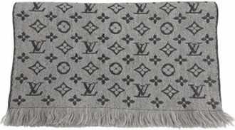 Louis Vuitton Pre-owned Stole - Heren - Vintage Accessoires - Grijs - ONE Size - Wol - Vintage