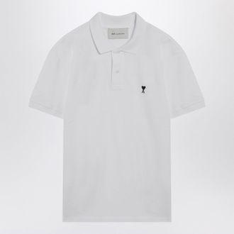 Ami White Ami De Coeur Polo Shirt