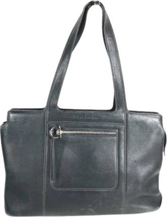 Ferragamo Pre-owned Shoulder Tote Bag - Dames - Vintage Shopper - Zwart - ONE Size - Leer - Vintage