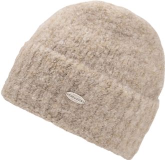 Chillouts Beanie CHILLOUTS Emma Hat, Damen, beige, Materialmix, unifarben, M&uuml;tzen Beanie, ist formbest&auml;ndig, pflegeleicht, kuschelig weich