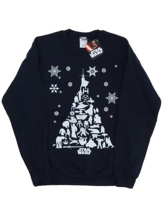 Star Wars Heren Kerstboom Sweatshirt (Marineblauw)