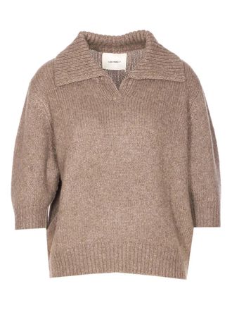 Lisa Yang Lailai V-neck collar sweater - women - Cashmere/Silk - 0 - Brown