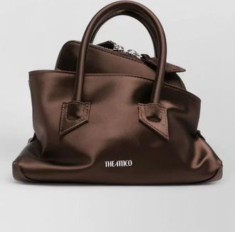 The Attico la passeggiata satin mini bag strap