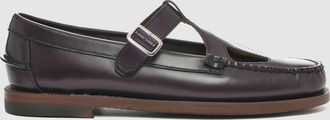 Sebago Moccasins Angelina Tale Woman Brown Burgundy