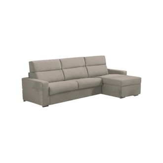 Dmora Sof&aacute; Cama Con Chaiselongue Pusiano, Desenfundable, Con Almacenaje Made In Italy, Hidr&oacute;fugo, Multiuso Transformable, 280x160 Cm