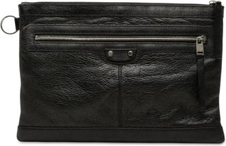 Balenciaga Pre-owned Balenciaga Lambskin Motocross Classic Clip Clutch M Ladies 3OJF8RY343JOJHV5