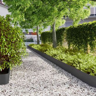 Berkfield Home Lawn Edgings 30 pcs Black 20x103 cm Cold-rolled Steel