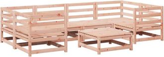 vidaXL 7 Piece Garden Sofa Set Solid Wood Douglas Fir vidaXL