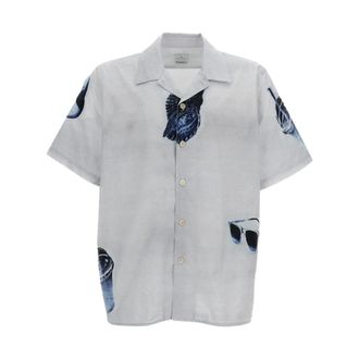 Paul Smith Short Sleeve Shirts, male, Gray, Size: M Short Sleeve Shirt
