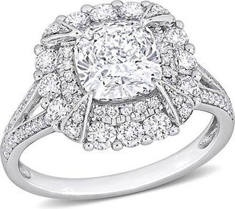 Rina Limor 14K 3.00 Ct. Tw. Diamond Cluster Halo Split Shank Ring