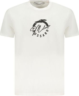 Trussardi Mens Milano Tshirt - Ivory Cotton - Size X-Large