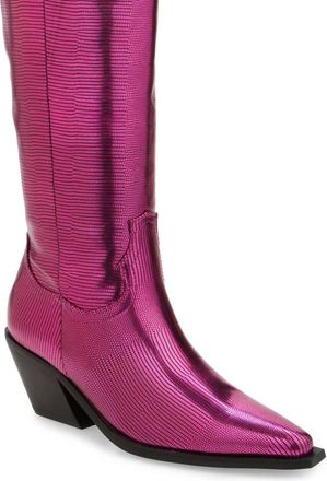 Billini Womens Eileen Cowboy Riding Boots In Pink