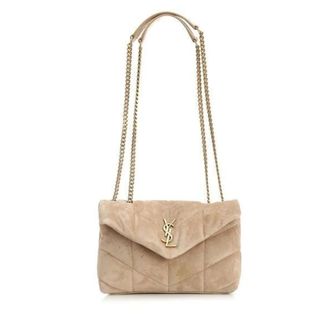 Saint Laurent Bolso de hombro Mini Toy Puffer - Bags - Mujer - Beige - ONE SIZE
