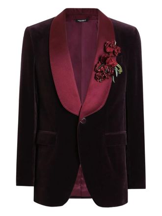 Dolce & Gabbana shawl-lapel blazer - Red