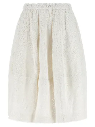 Comme Des Gar&ccedil;ons Womens Macram&eacute; Skirt