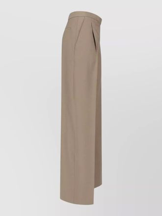 Lardini pleated wide-leg trousers