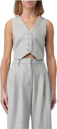 Andamane Dames, Jassen, Grijs, Maat: S Leer